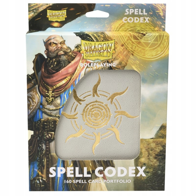 Brettspiel Dragon Shield RPG Spell Codex Portfolio Ashen White