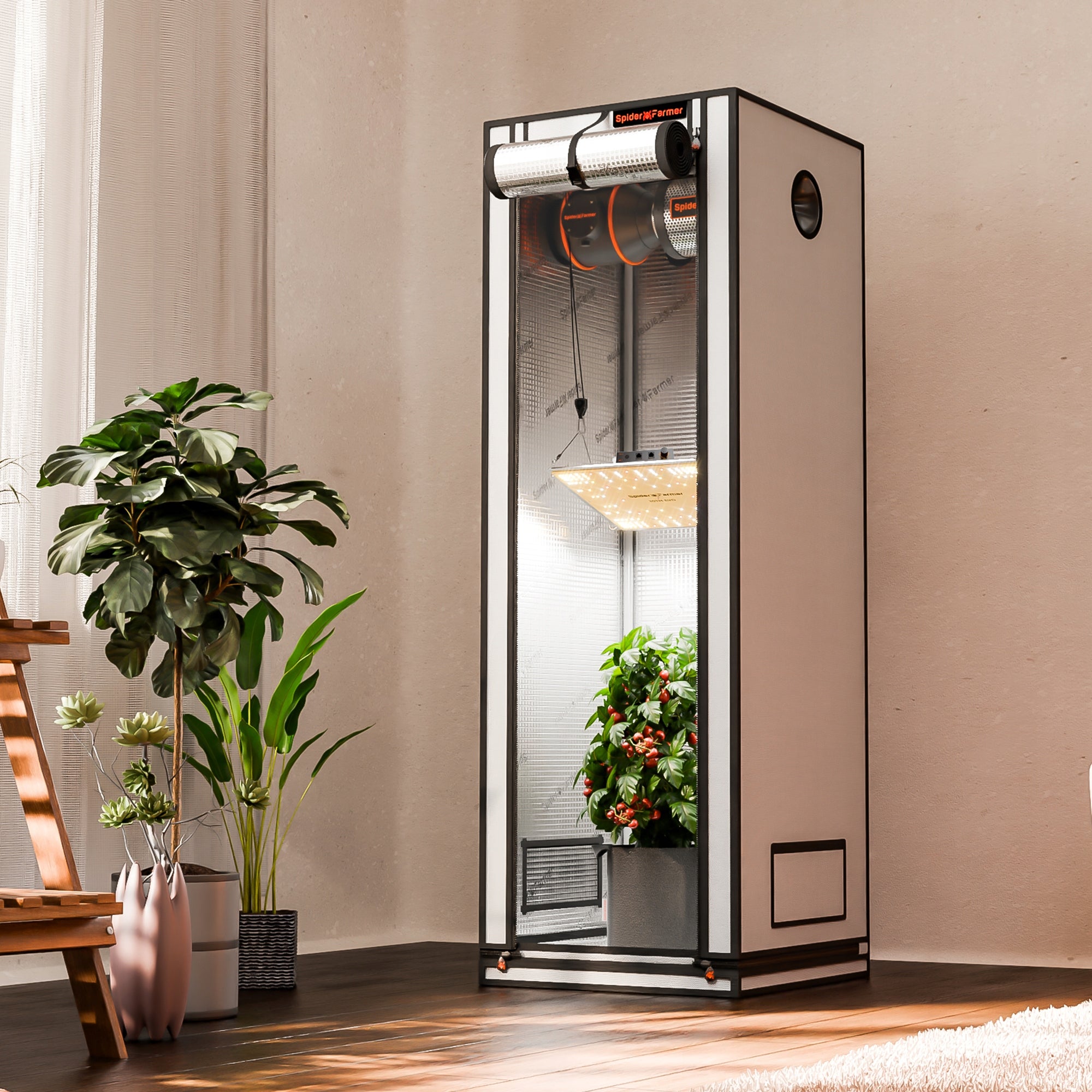 Spider Farmer 60x60x180Pro Indoor Grow Tent 2000D Oxford Cloth Growing Box Manufacturer code 6973280378142