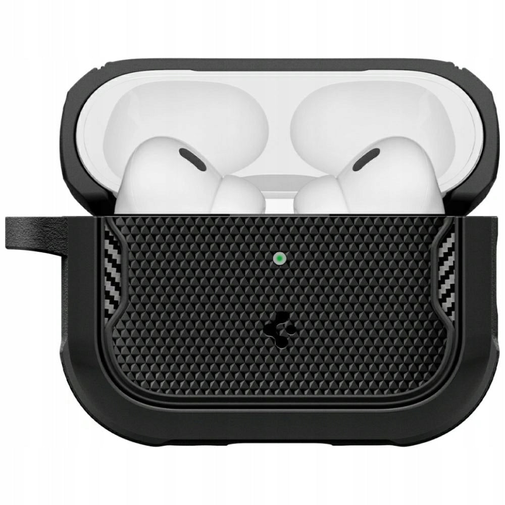 Spigen Core Armor case for AirPods Pro 3 black - TPU, carabiner Model Core Armor