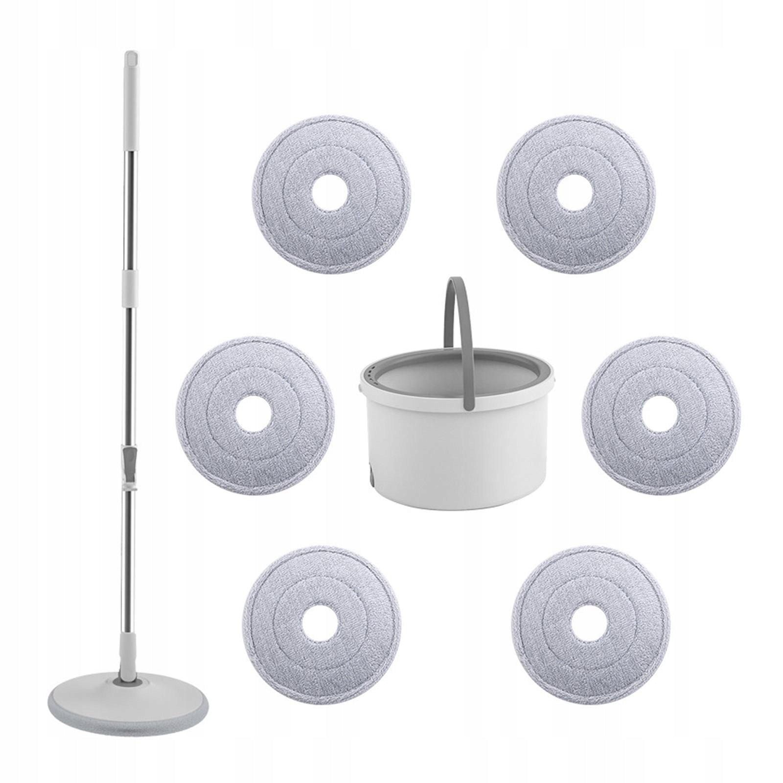 Spin Mop and Bucket,Floor Cleaning System with Water 6 Microfiber Rag Packaging status original