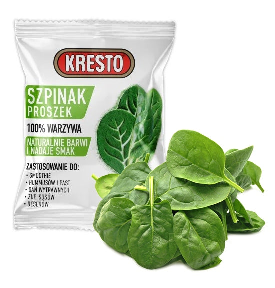 Spinach Freeze-Dried Powder 15 g Kresto Naturally Dyes and Tastes