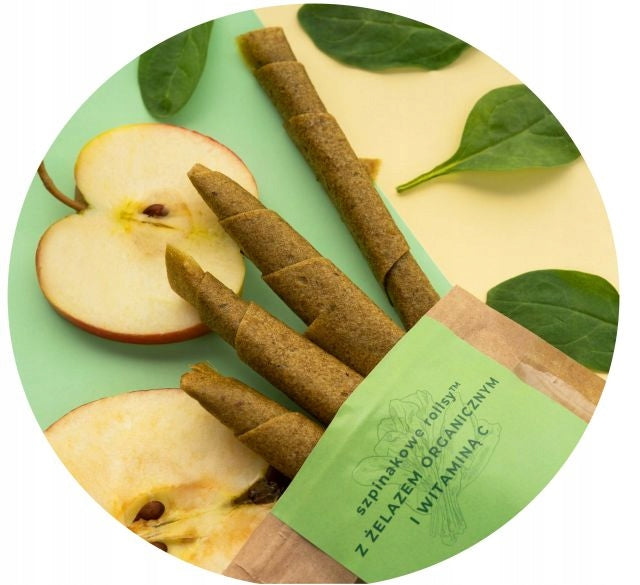Spinach Rolls with Vitamin C 50g Vegetable Rolls without Sugar Snack Packaging status original
