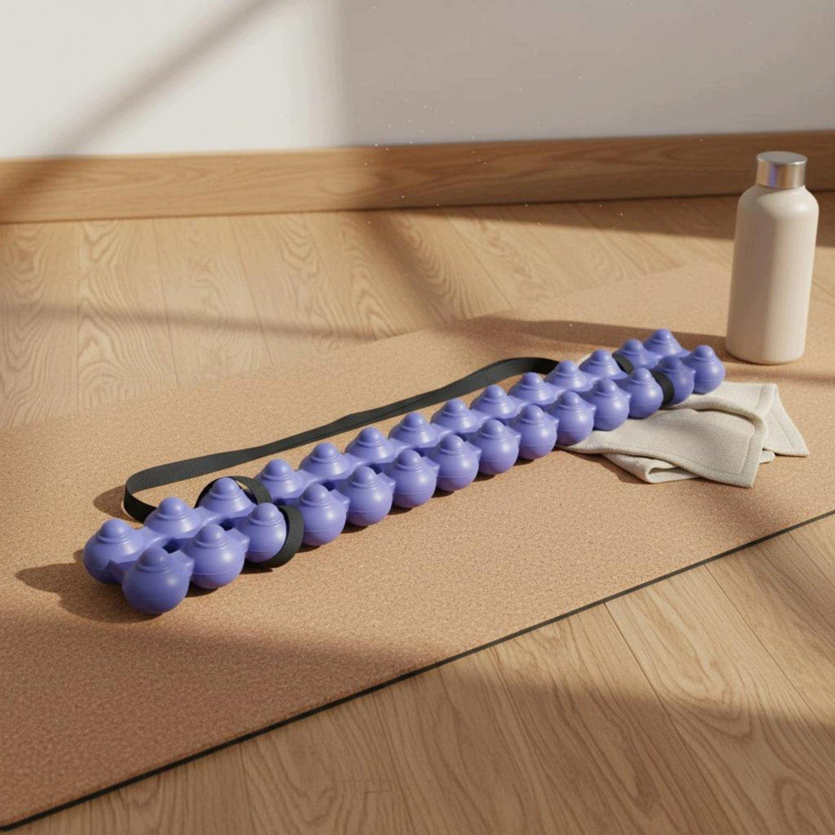 Spinal Roller Pilates Spine Massager Raised Node Massage Purple with Strap Medical device type accessories for a medical device or a product without an intended medical purpose