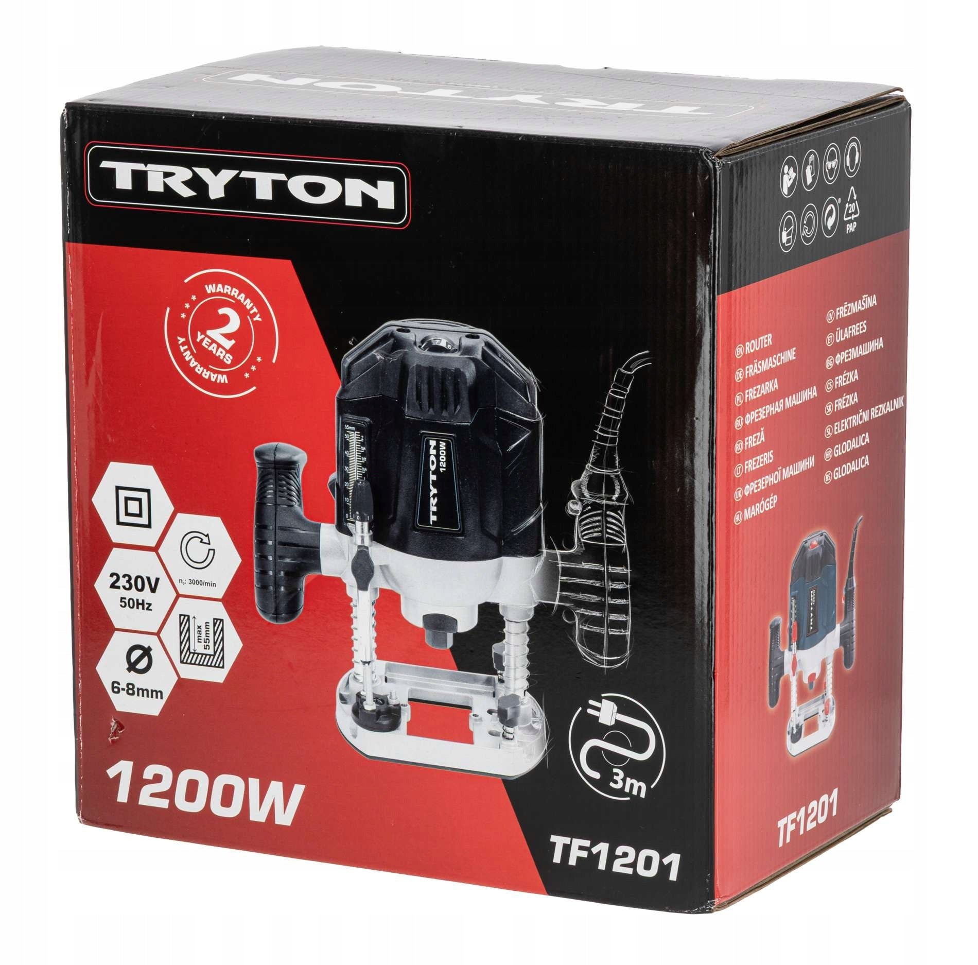 Spindle milling machine 1200W 55mm Tryton TF1201 Brand Tryton