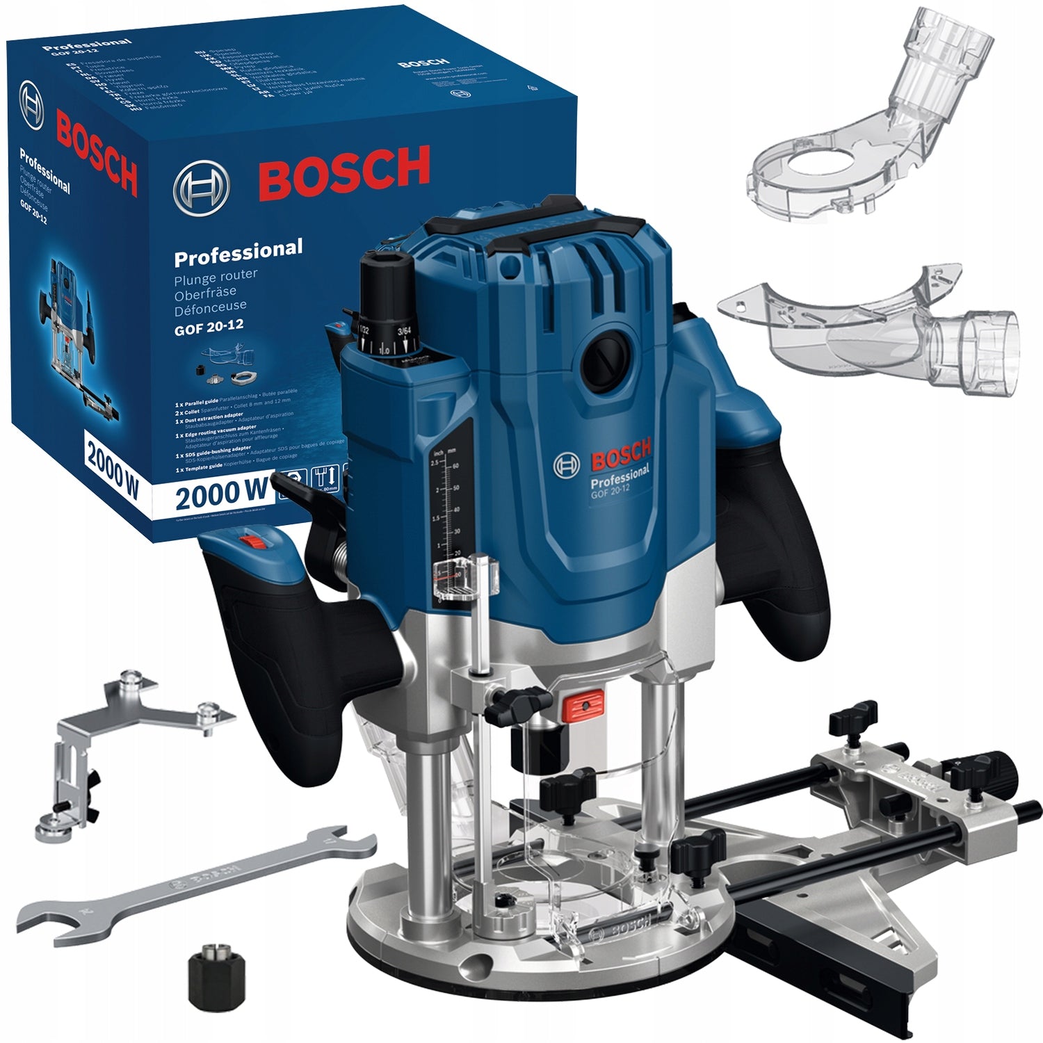 Spindle milling machine 2000W BOSCH shank 8 12mm GOF 20-12