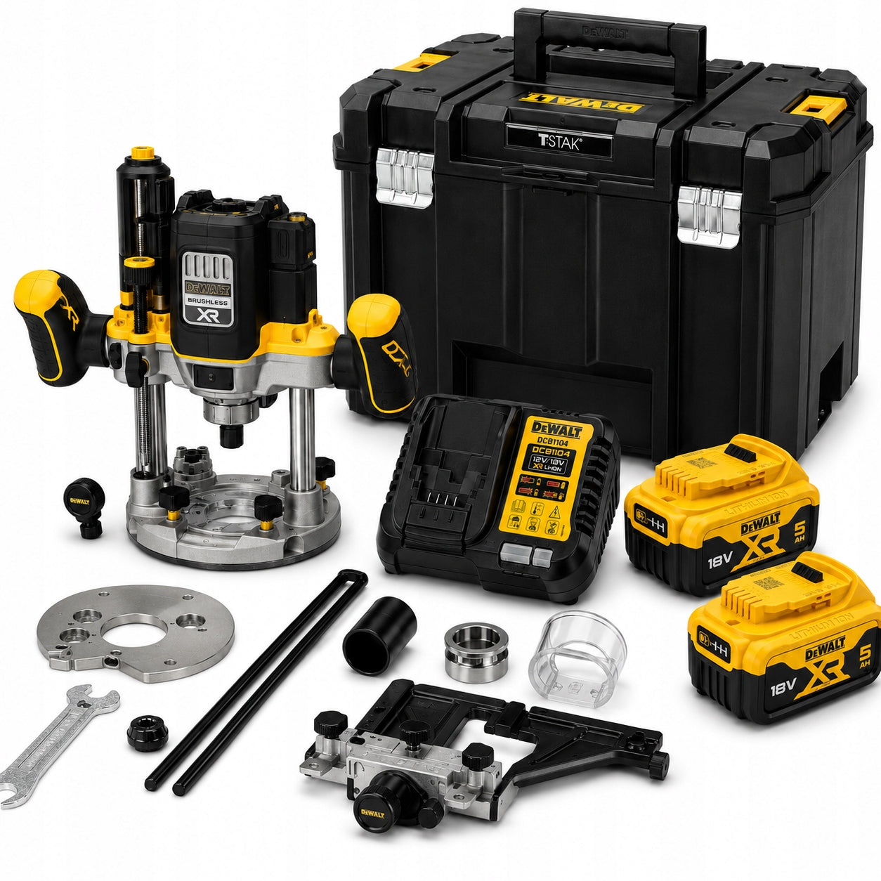 Spindle milling machine DeWalt DCW620P2 18V 70 mm 8/12 mm with suction