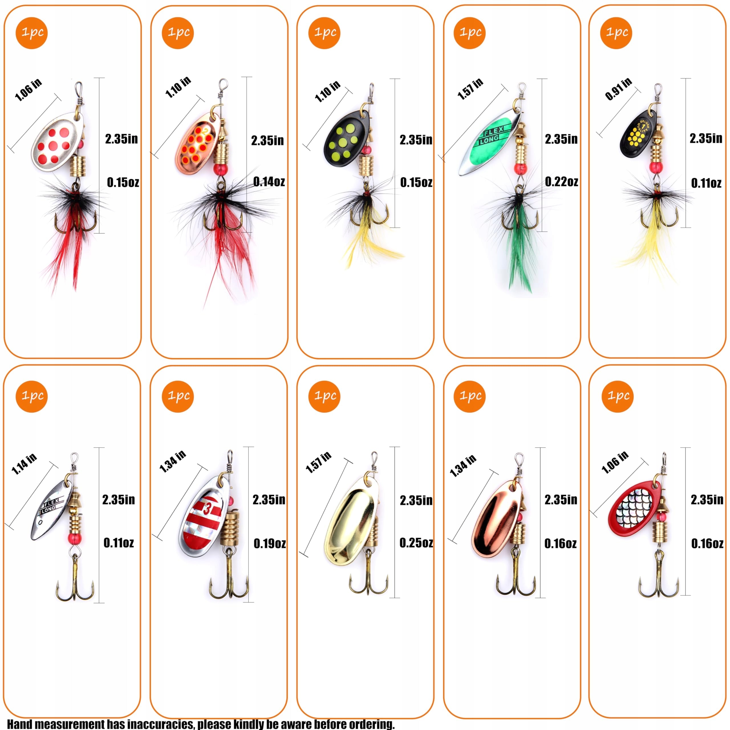 Spinner Turntable Set Spinning Lures Box EAN (GTIN) 0702602923335