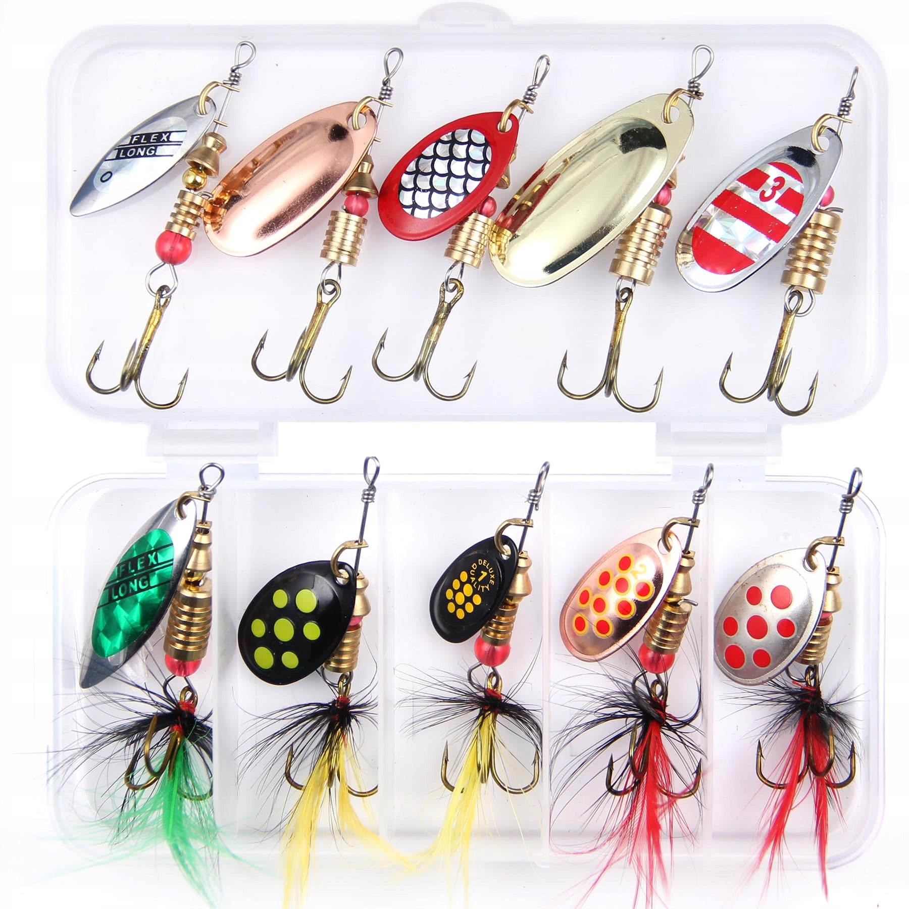 Spinner Turntable Set Spinning Lures Box