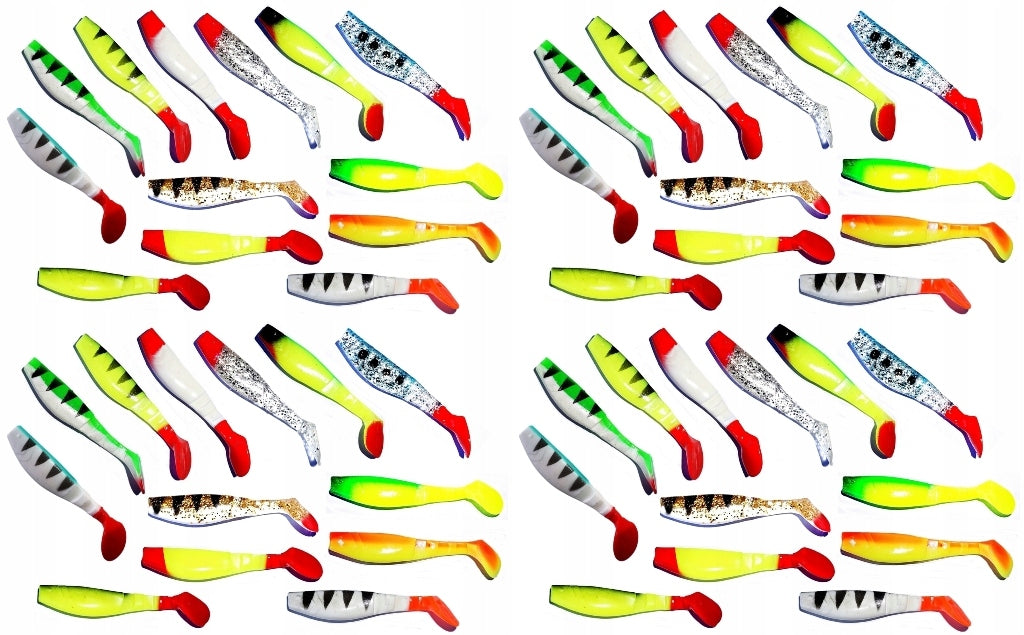 Spinning Set 52 x Ripper10cm. 24 x Jig Head. INCLUDED CHEAPER! Manufacturer code zs52Xr10g