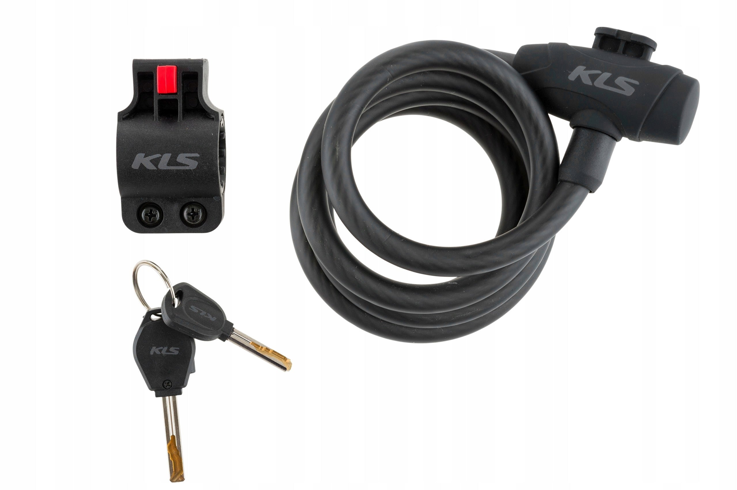 Spiral key closure KELLYS Recoil 180cm handle black mat