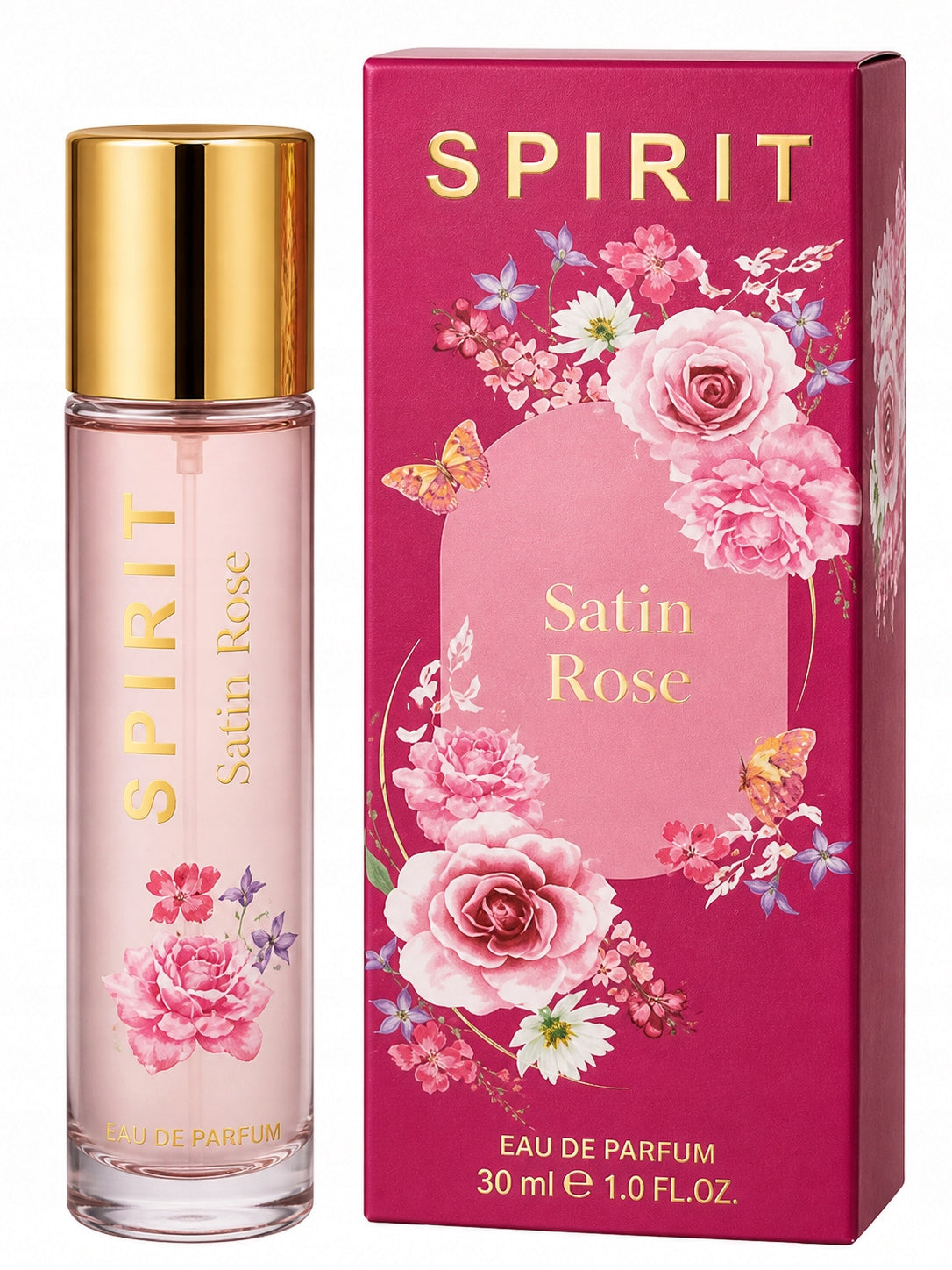 Spirit Satin Rose Eau de Parfum 30 ml – women’s perfume, rose fragrance