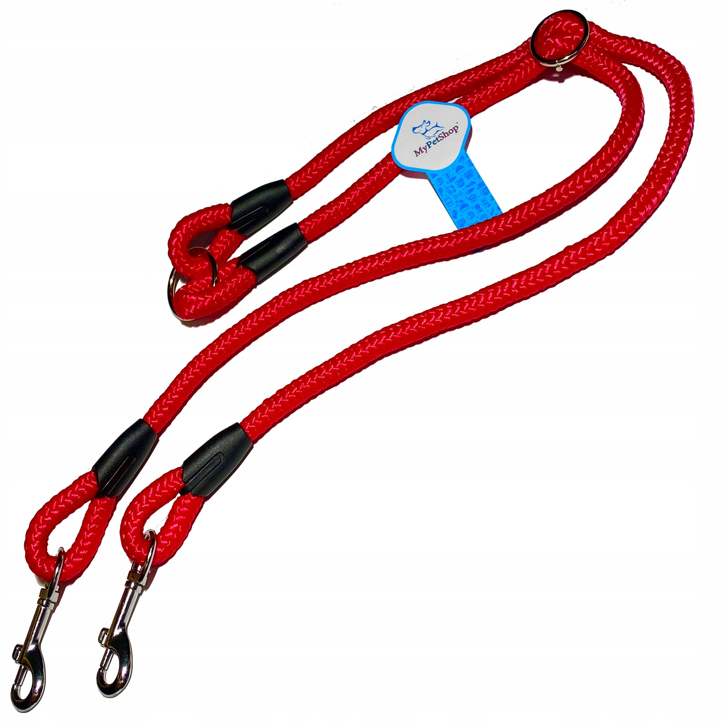 Splitter Double for two Dogs Length 100 cm Smooth Adjustment Rope Fi 10 Packaging status original