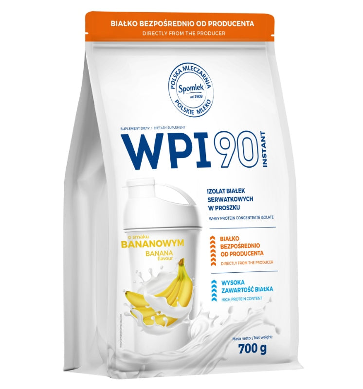 Spomlek WPI 90 Instant 700g Banana Isolate Protein Conditioner Protein Strength Mass