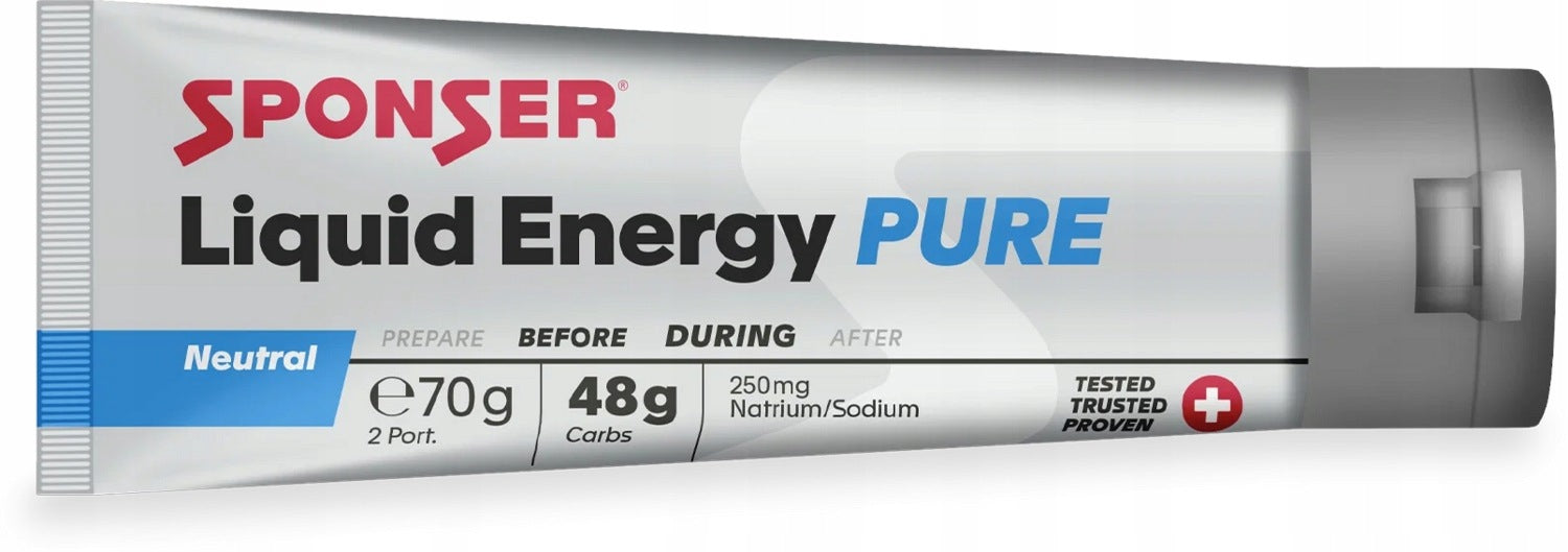Sponser Energy Gel Liquid Energy Pure 70g neutral Expiration date at least 2 weeks from the date of purchase