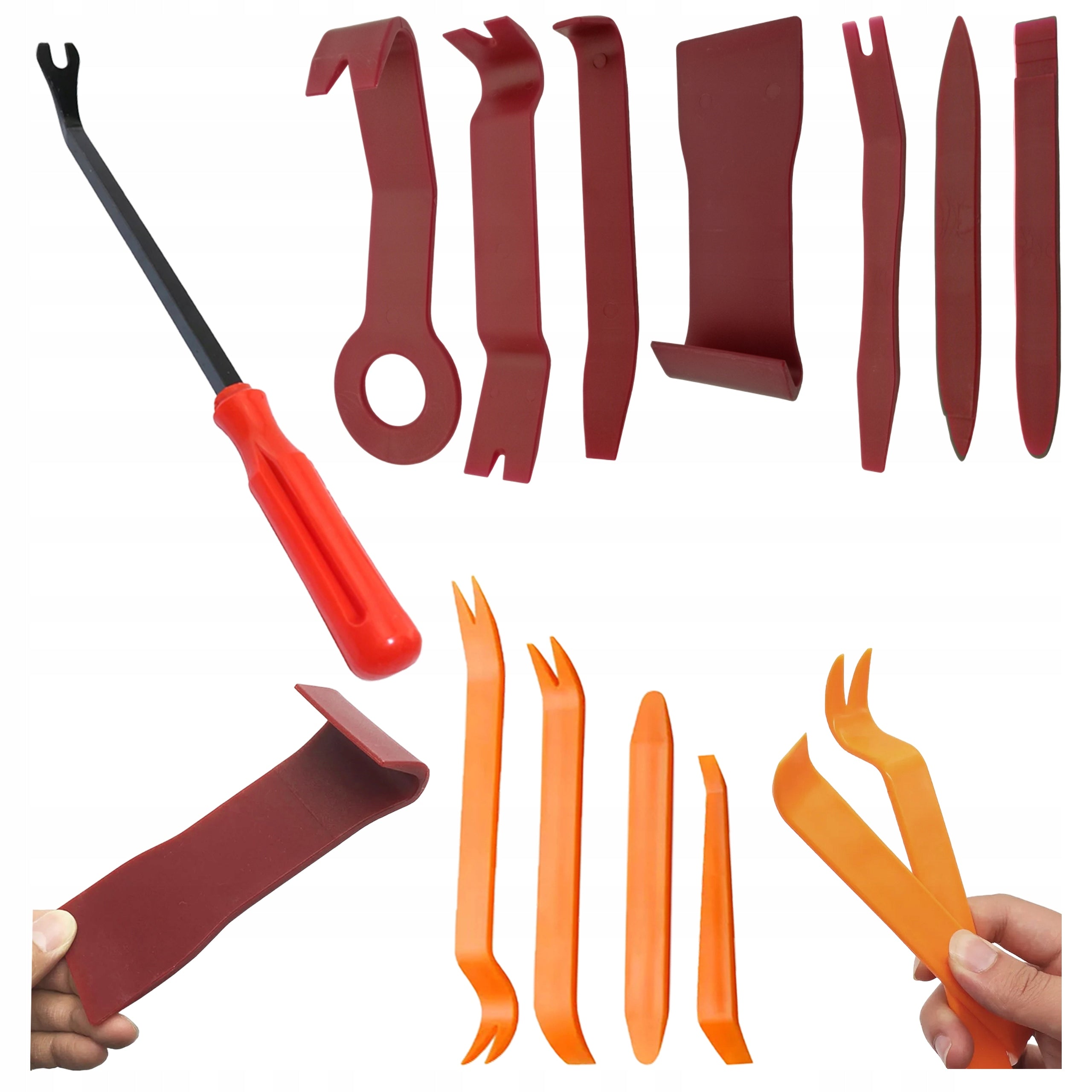 Spoons pullers for dismantling upholstery plastic crowbar bucket tool set