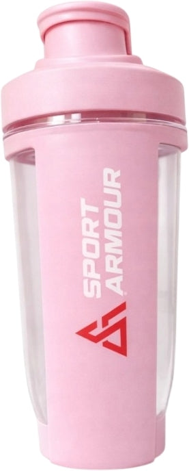 Sport Armour Style Shaker for conditioner cocktails pink 500 ml