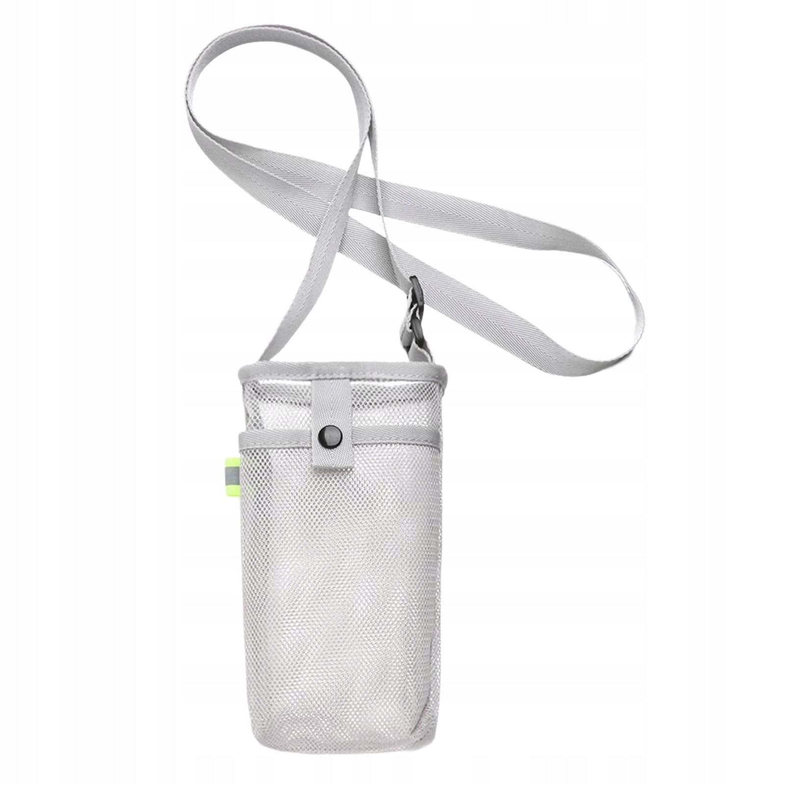 Sport Water Bottle Cover Pouch with Strap for Sports Travel Hiking Gray Model Przenośny uchwyt na butelkę z pokrowcem Pasek na
