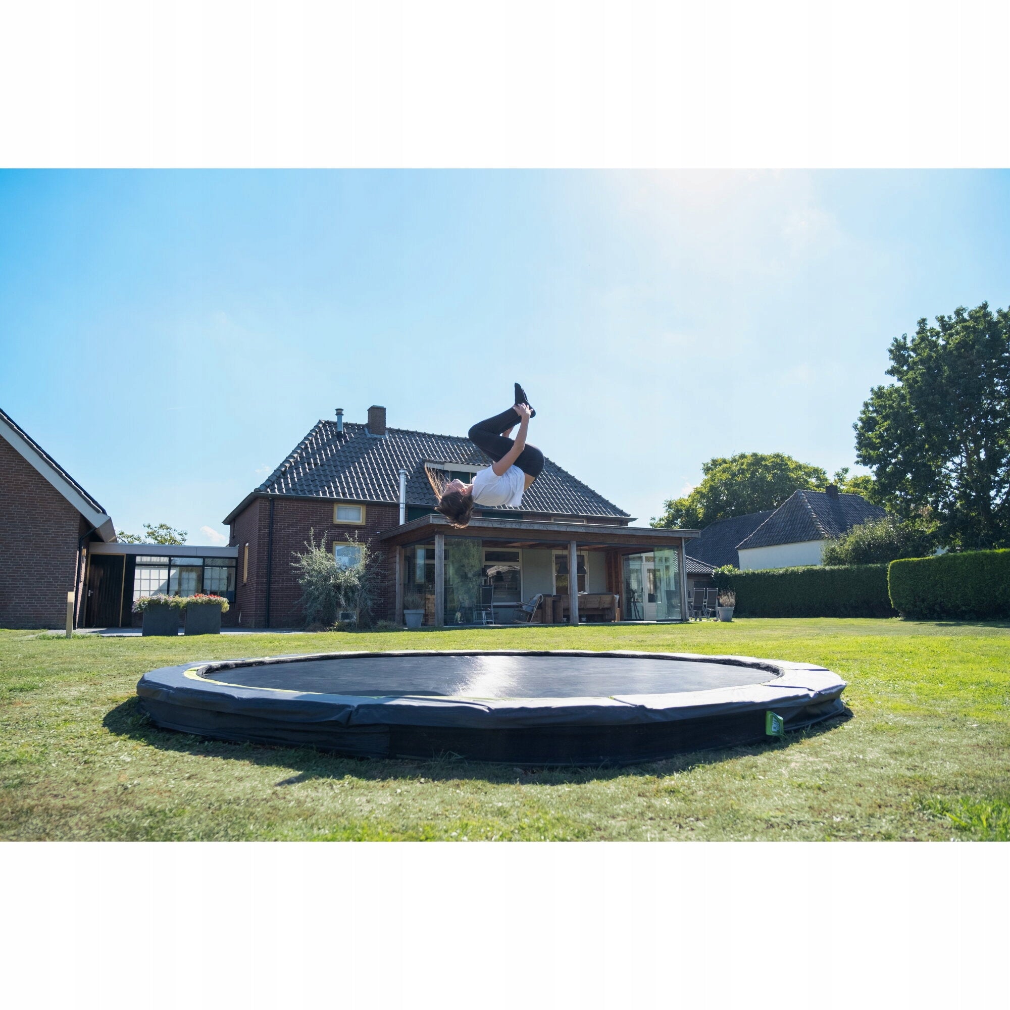 Sport trampoline Silhouette EXIT ø305cm - black Size (ft) 10 (304-312 cm)