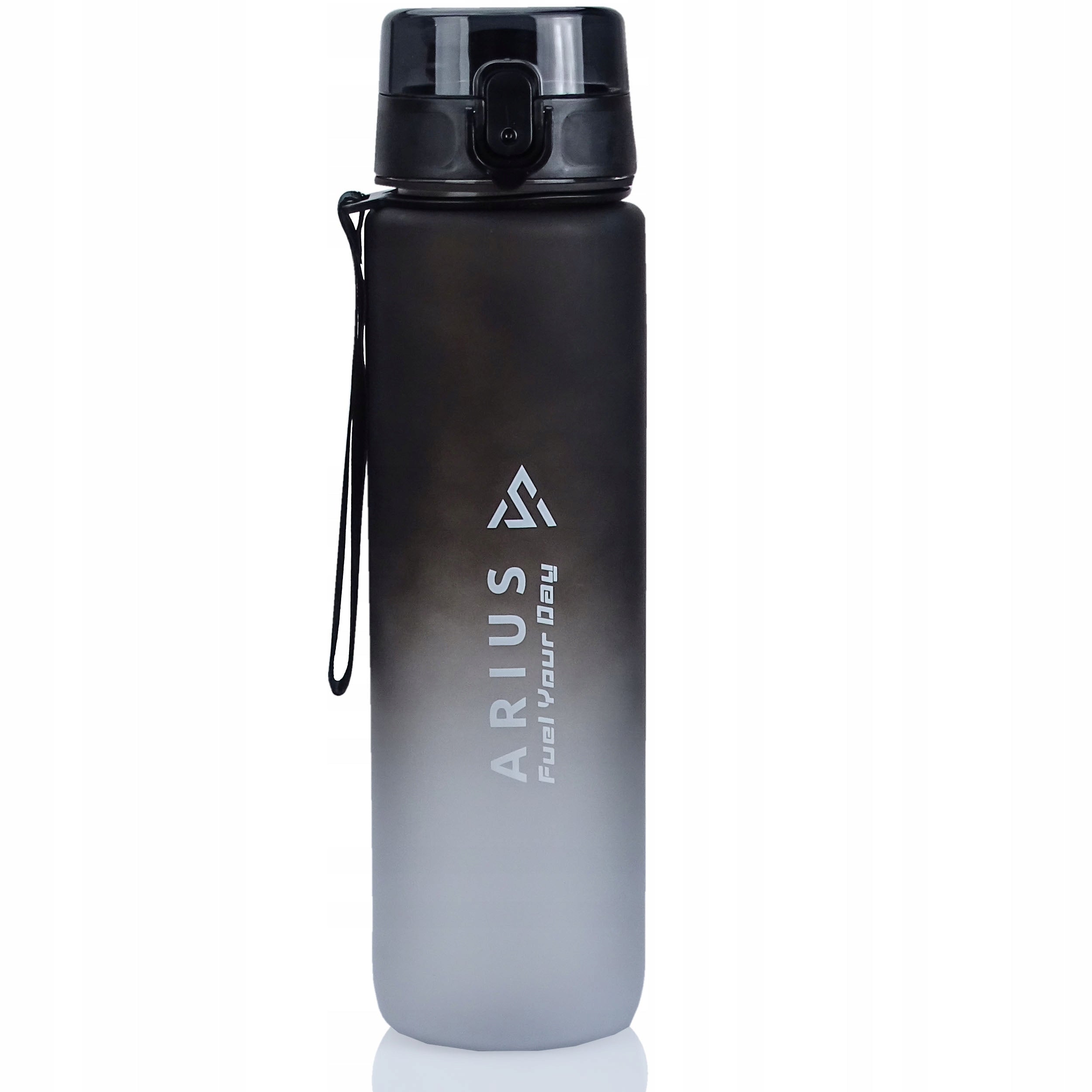 Sports Bottle 1L Water Bottle Tritan BPA Free Motivational Fitness Bike
