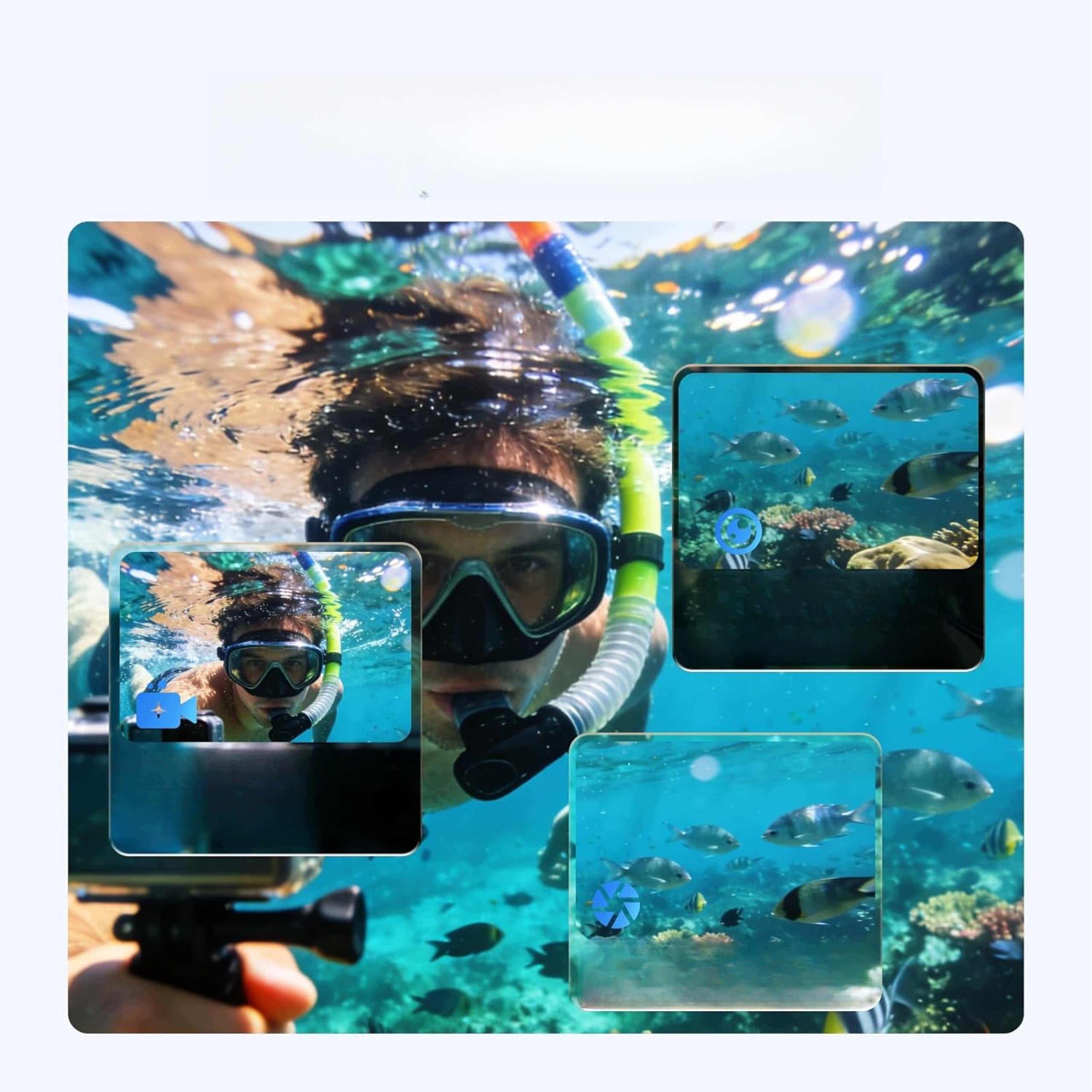 Sports Camera 4K 60fps Underwater Waterproof Up to 12m EIS Card 128GB Manufacturer code kamera sportowa 4K EIS 12m 128GB action cam
