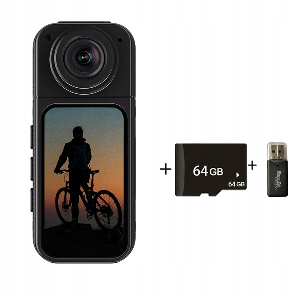 Sports Camera Compact 2.7K LCD Screen 64GB MAGNETIC POV Holder WiFi EAN (GTIN) 5906952944605