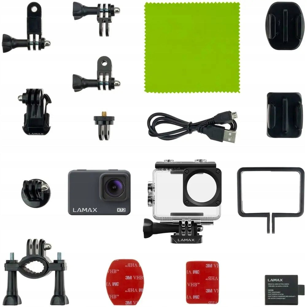Sports Camera LAMAX X7.2 4K Wi-Fi 16MPx Waterproof microSD ACCESSORIES Model 604404776