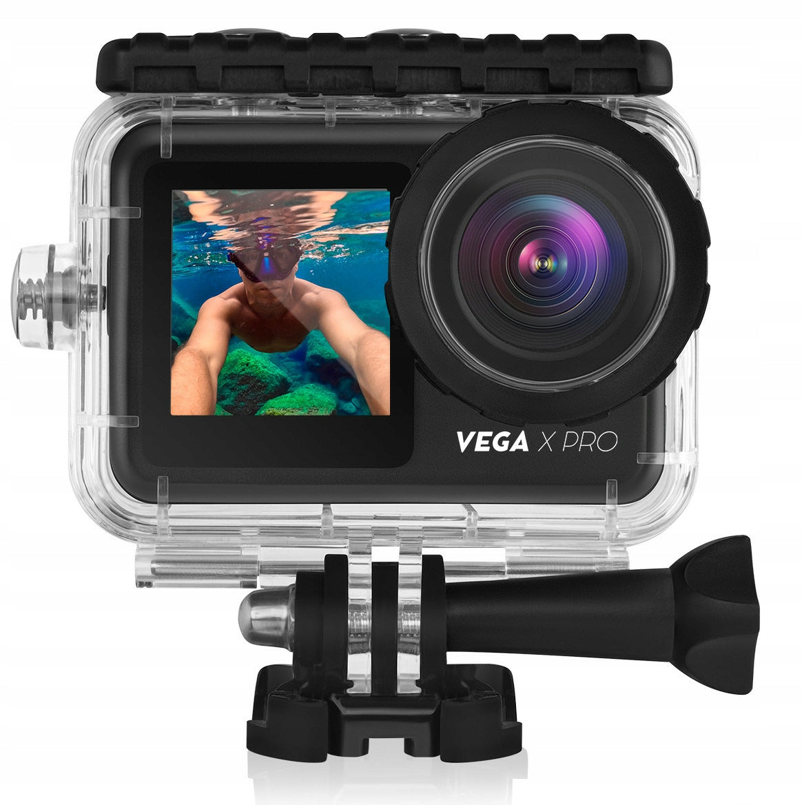 Sports Camera Niceboy VEGA X PRO 4K 60 FPS Waterproof Case Black