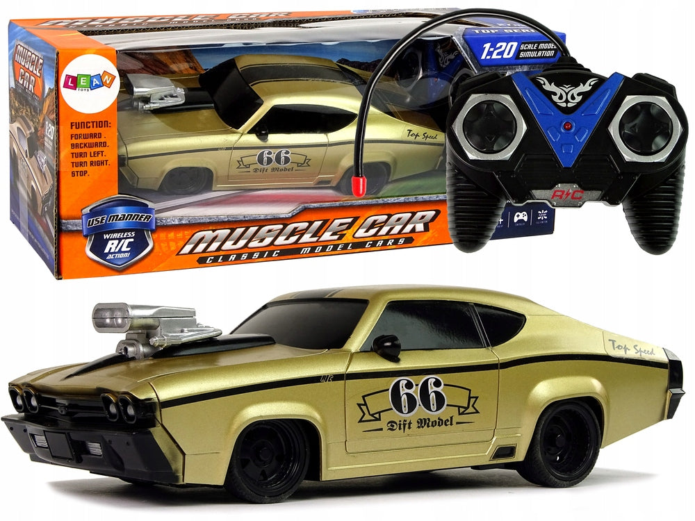 Sports Car R/C 1:20 Gold Pilot Brand LEAN Toys