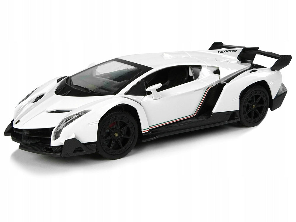 Sports Car R/C 1:24 Lamborghini Veneno White Brand LEAN Toys