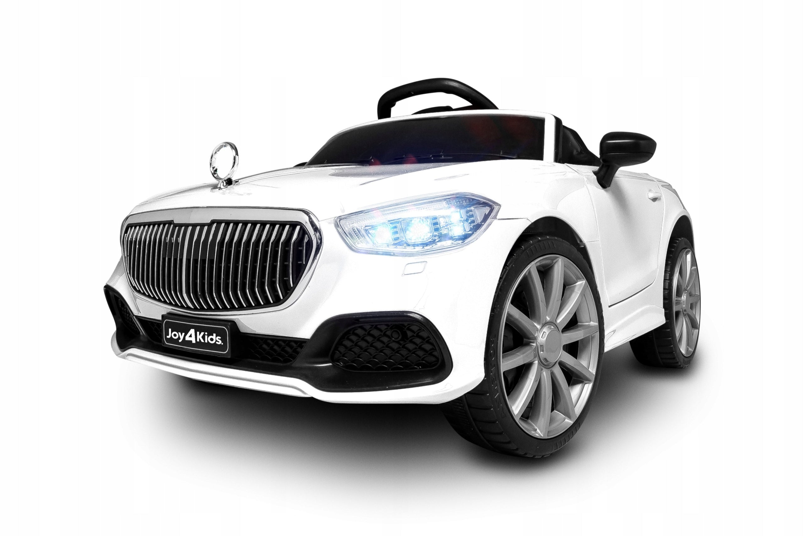 Sports Convertible joy4kids battery car with Remote Control Rocker LEDs Leather Kid's age 3+ years