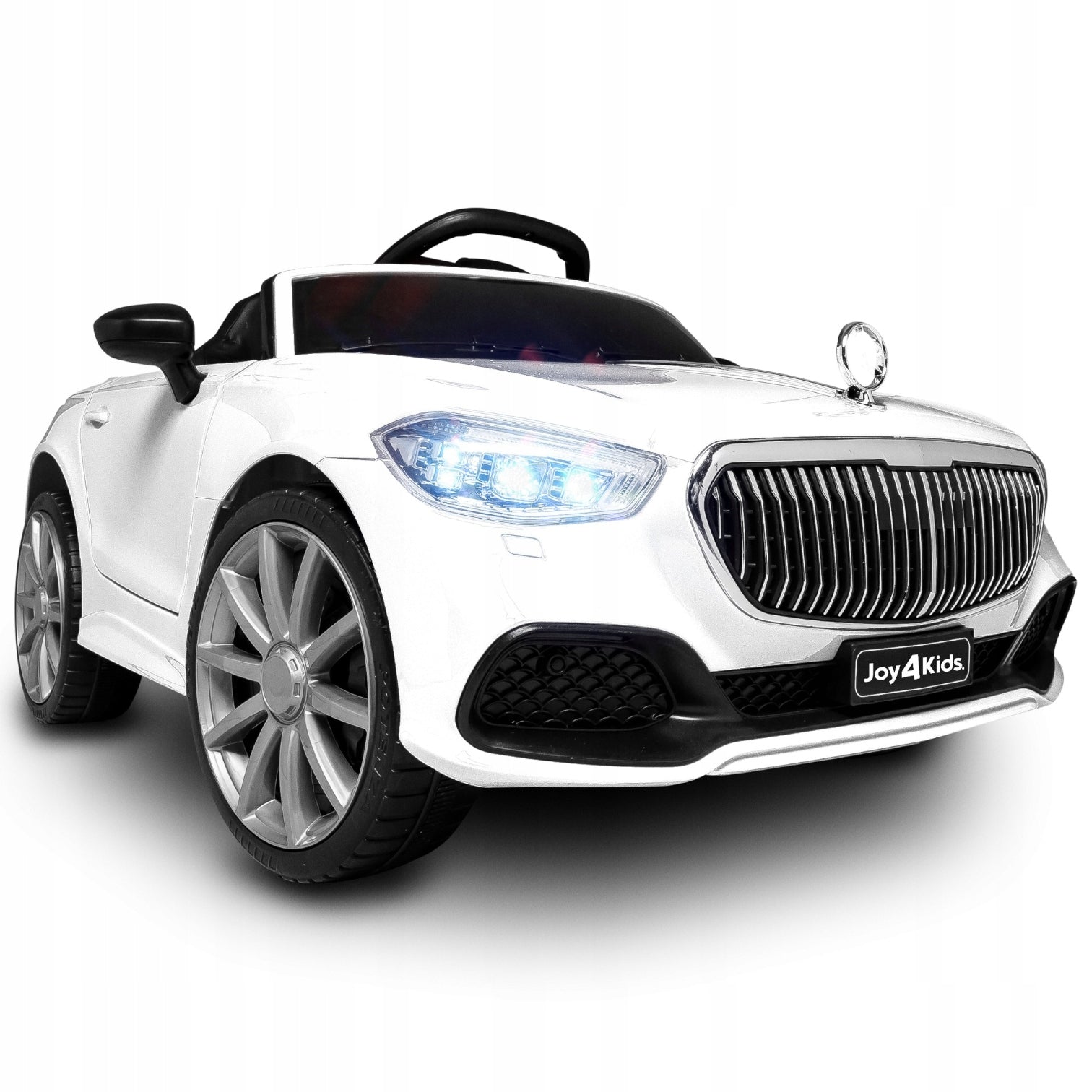 Sports Convertible joy4kids battery car with Remote Control Rocker LEDs Leather
