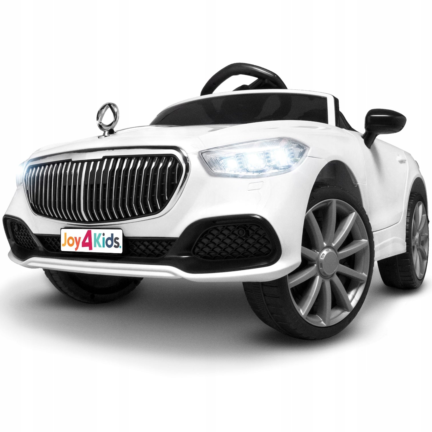 Sports Convertible joy4kids battery car with Remote Control Rocker LEDs Leather