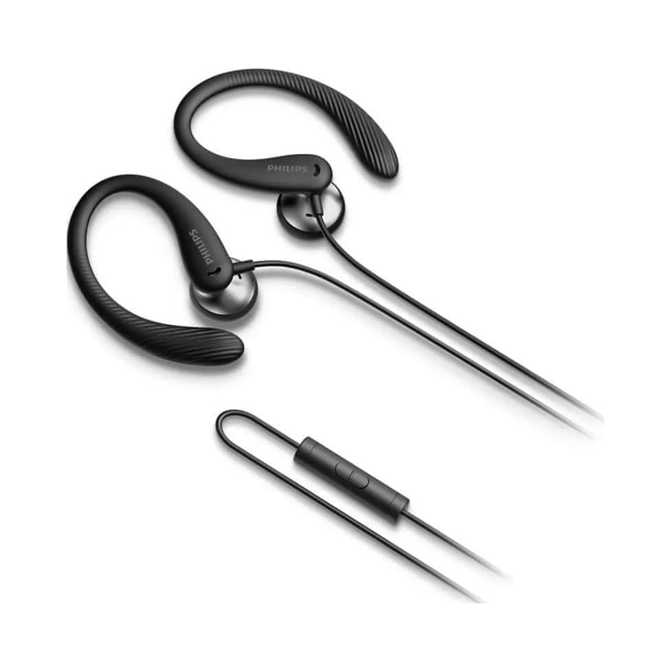Sports Earbuds Philips TAA1105BK Wired IPX2 Black
