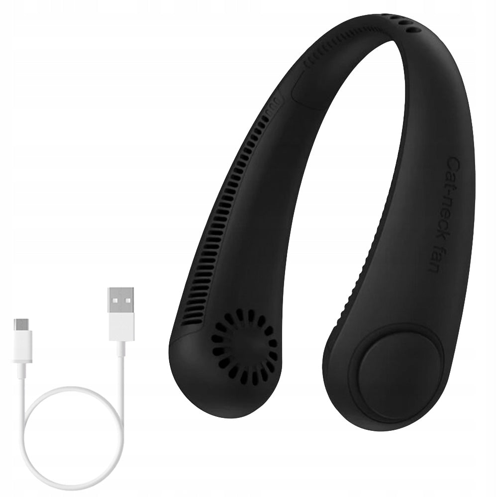 Sports Fan 2400mAh Windmill Portable Neck 5W Black 10h Work Manufacturer code 395639