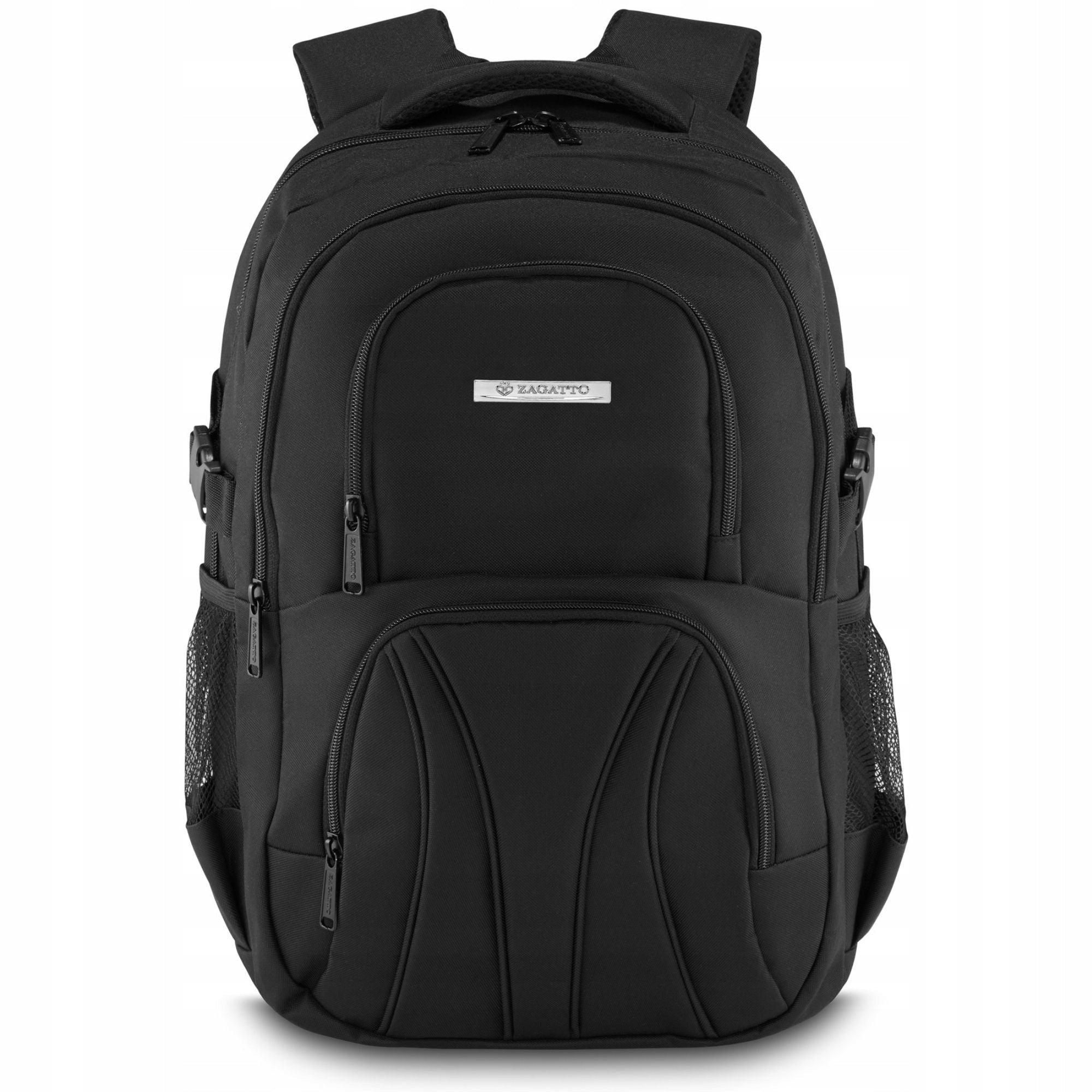 Sports Large Backpack Men's Black School Laptop Space Up to 16" ZAGATTO