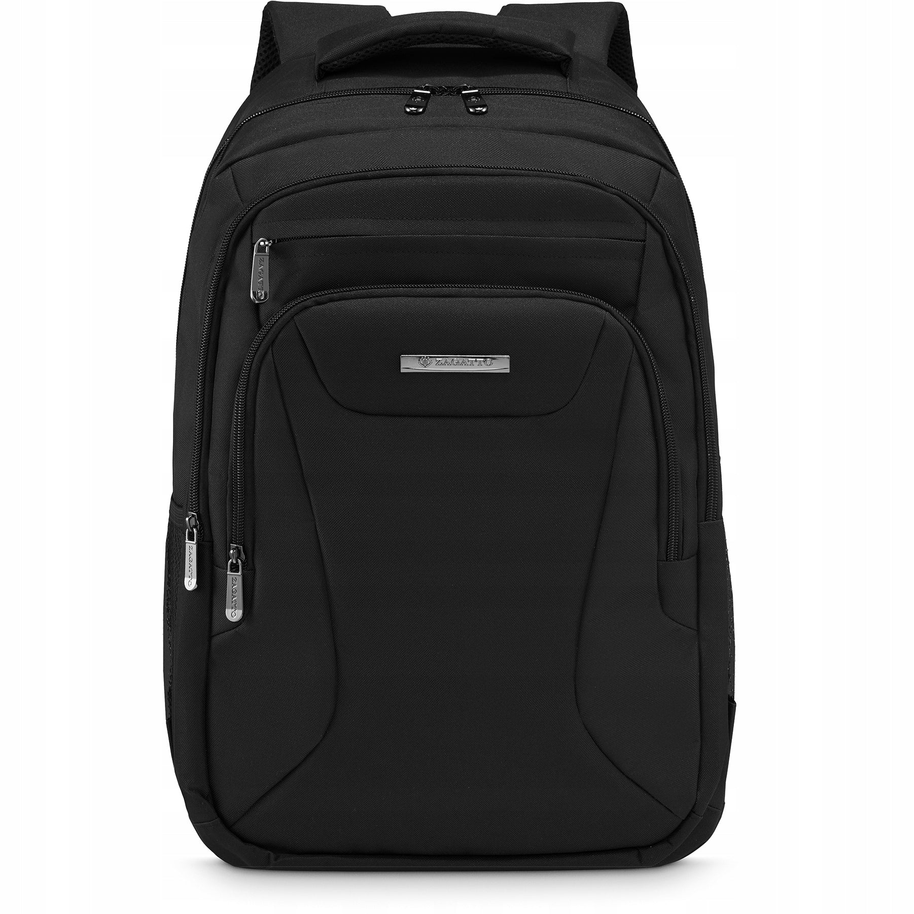 Sports Large Men's Black School Backpack with Laptop Space 17" ZAGATTO