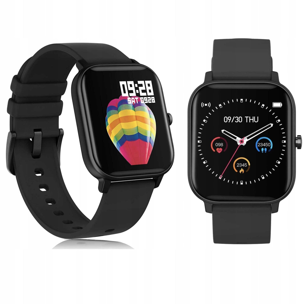 Sports Smartwatch 14 Inch Heart Rate Monitor Activity Black Touch