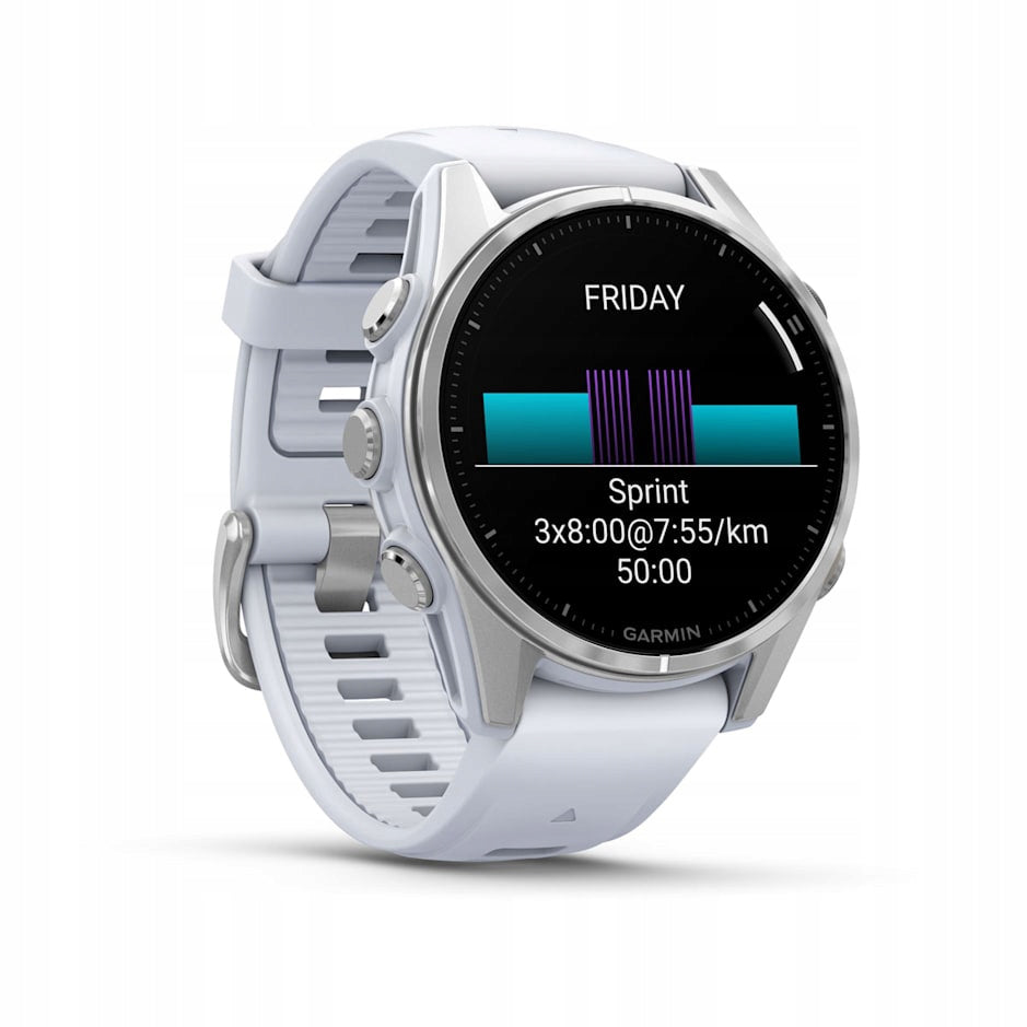 Sports Smartwatch GARMIN Fenix 8 43mm Amoled white Packaging status original