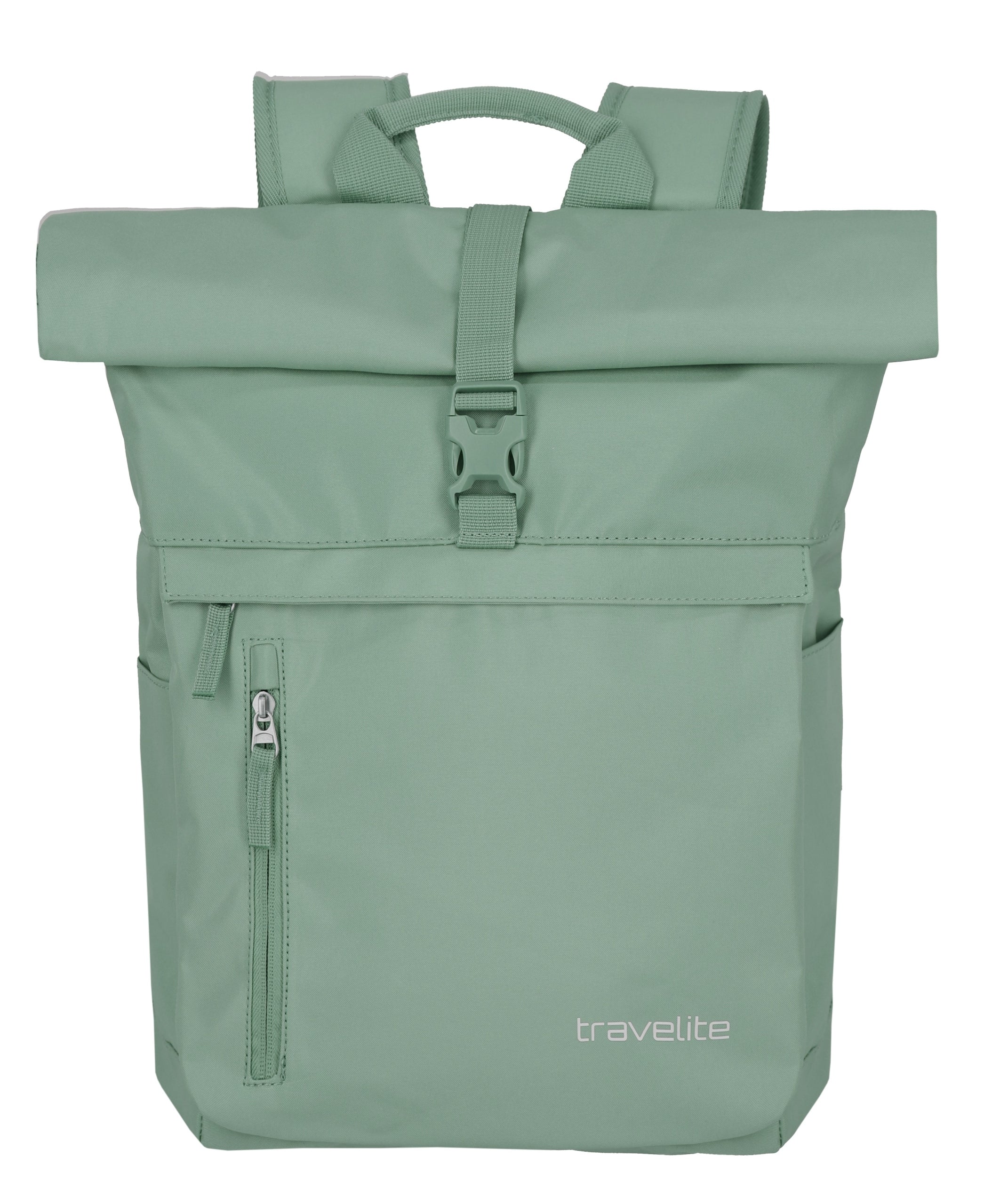 Sports Travel Backpack Travelite Basics Rolled for Laptop 35L Green Packaging status original