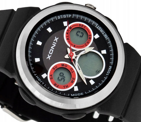 Sports Watch Black Children's Stopwatch Timer Waterproof Multifunctional Strap material other