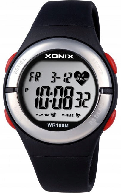 Sports Watch Black Men's Backlight Waterproof Heart Rate Monitor Adventure