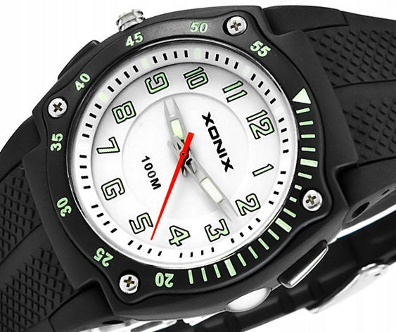 Sports Watch, Black, Men's, Hand, Analog, Anti-Allergic, La Additional features nickel-free