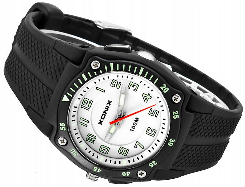 Sports Watch, Black, Men's, Hand, Analog, Anti-Allergic, La