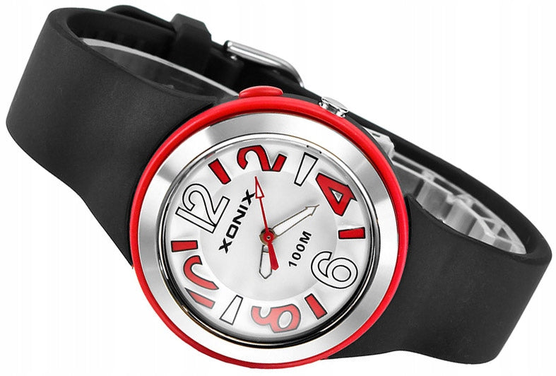 Sports Watch Black Women's Waterproof Anti-Allergic Tip Sili