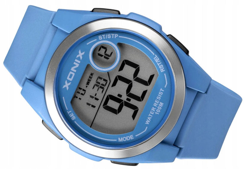 Sports Watch Blue Children's Backlight Original Timer Water