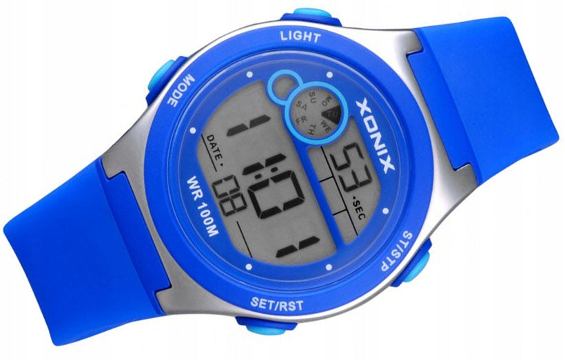 Sports Watch Blue Children's Digital Original Backlight Water Additional features nickel-free