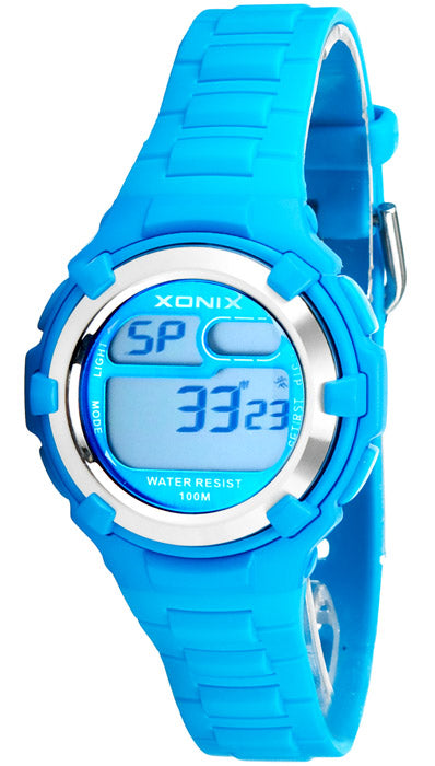 Sports Watch Blue Children's Electronic Cheap Alarm Waterproof Brand Xonix