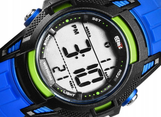 Sports Watch Blue Children's Timer Digital Cheap Waterproof Additional features nickel-free