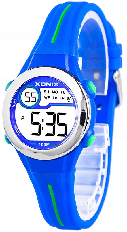 Sports Watch Blue Children's Waterproof Lightweight Alarm Clock Electronic Brand Xonix