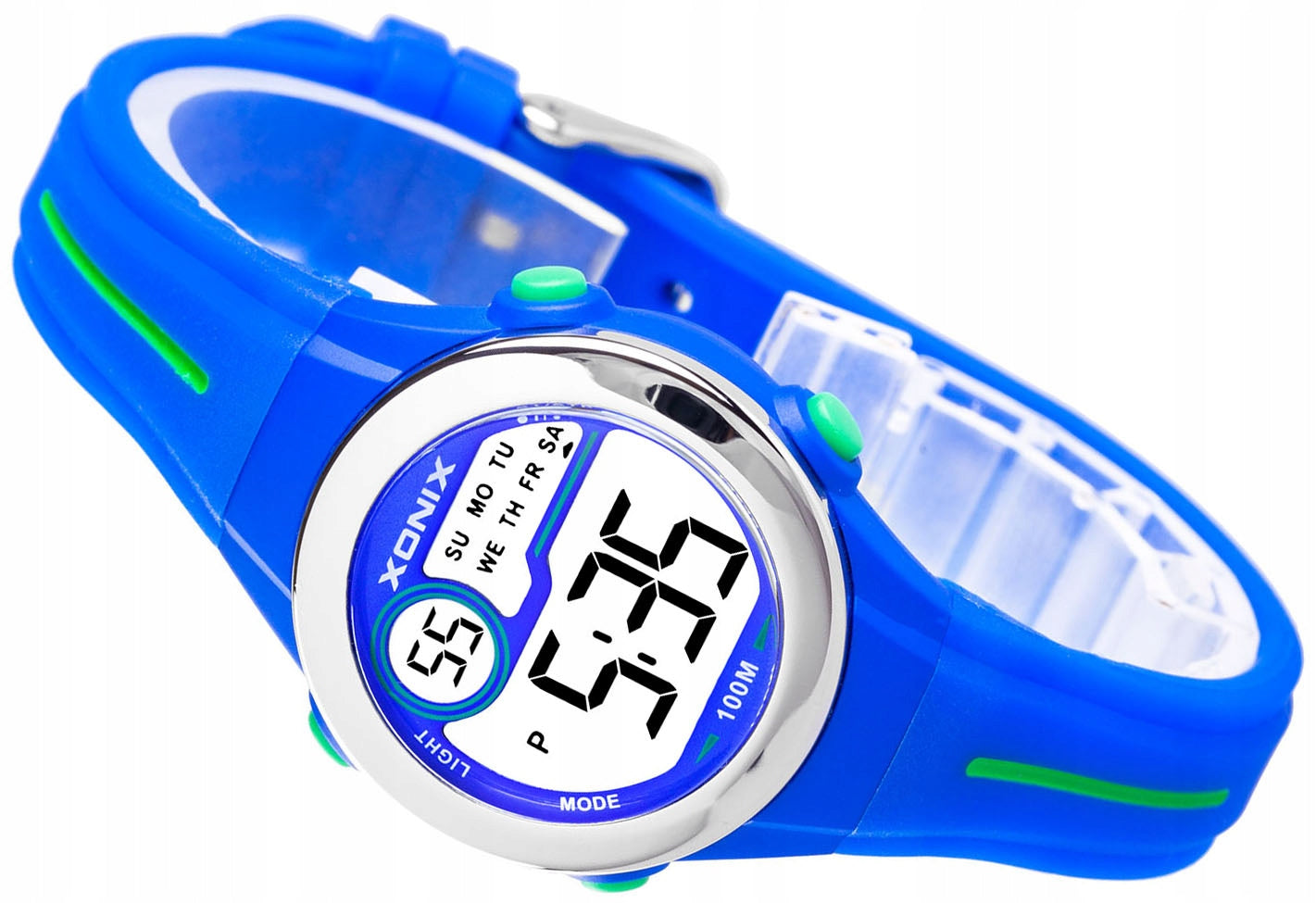 Sports Watch Blue Children's Waterproof Lightweight Alarm Clock Electronic